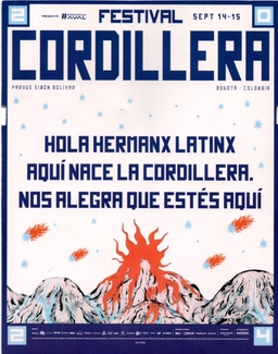Flyer del Festival Cordillera 2024